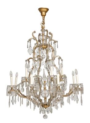 A Salon Chandelier in Crown Shape, - Starožitnosti