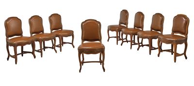 A Set of 8 Chairs, - Starožitnosti