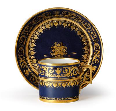 A Cup with Saucer, - Starožitnosti