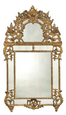 A Large French Wall Mirror, - Starožitnosti