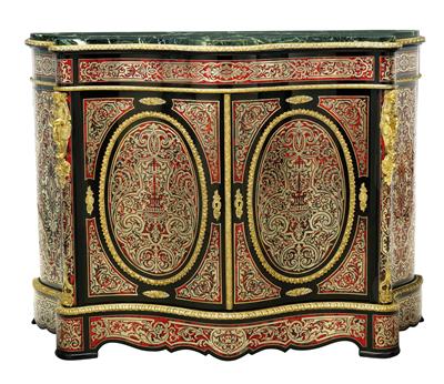 A Magnificent Napoleon III Boulle Sideboard, - Furniture; Works of Art; Glas and Porcelain