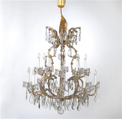 A Lobmeyr Chandelier in “Maria Theresa” Style, - Starožitnosti