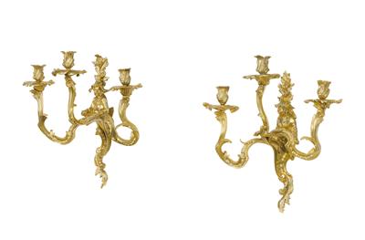 A Pair of Appliques, - Furniture; Works of Art; Glas and Porcelain