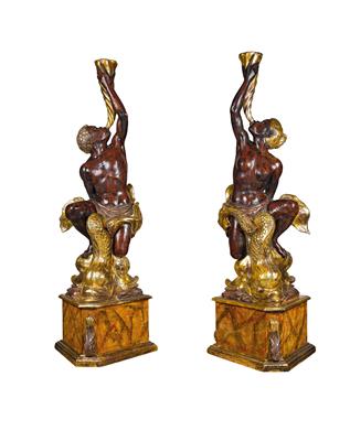 A Pair of Venetian Blackamoors, - Mobili e Antiquariato