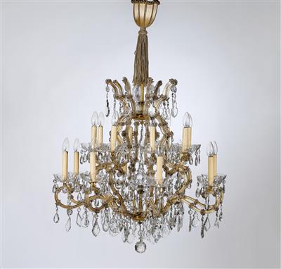 A Magnificent Lobmeyr Chandelier in “Maria Theresa” Style, - Starožitnosti