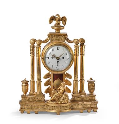 A Large Josephinian Mantel Clock, - Anitiquariato e mobili