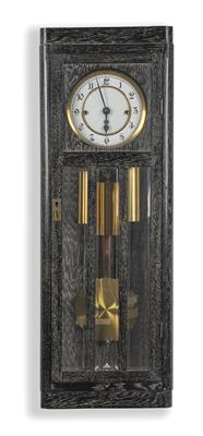 An Art Nouveau Wall Pendulum Clock, - Starožitnosti a nábytek