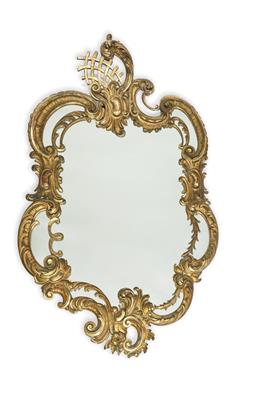 A Neo-Rococo Wall Mirror, - Starožitnosti a nábytek