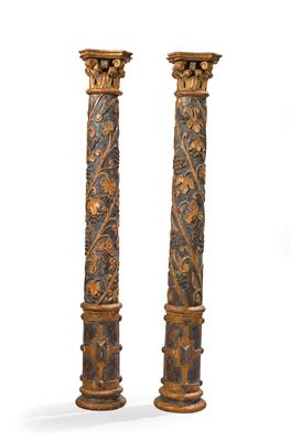 A Pair of Baroque Columns, - Antiques & Furniture