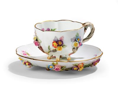 A Cup with Saucer, Meissen, Early 20th Century, (from a Viennese Collection) - Starožitnosti a nábytek