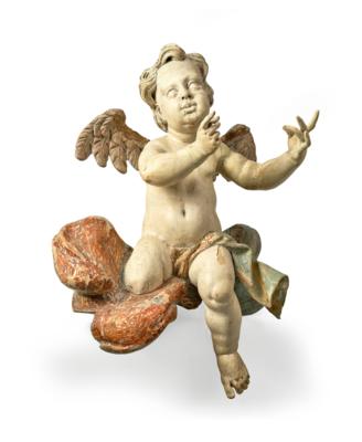 A Baroque Angel on a Cloud, - Furniture, Works of Art, Glass & Porcelain
