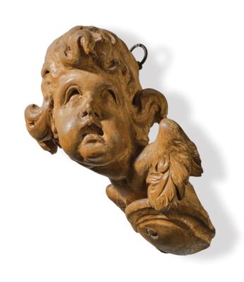 A Baroque Angel’s Head, - Mobili e anitiquariato, vetri e porcellane