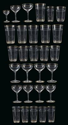 A Set of Glasses by Lobmeyr, 74 Pieces, Vienna, - Furniture, Works of Art, Glass & Porcelain