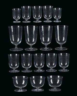 A Set of Glasses by Lobmeyr, - Nábytek, starožitnosti, sklo a porcelán