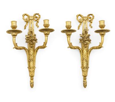 A Pair of Appliques, - Furniture, Works of Art, Glass & Porcelain
