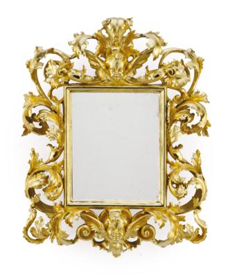 A Small Baroque Wall Mirror, - Mobili; oggetti d'antiquariato; vetro e porcellana