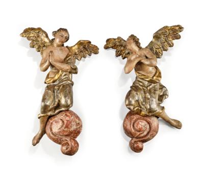 A Pair of Worshipping Angels, - Mobili; oggetti d'antiquariato; vetro e porcellana