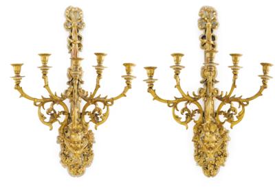 A Pair of Large Appliques, - Furniture; works of art; glass and porcelain