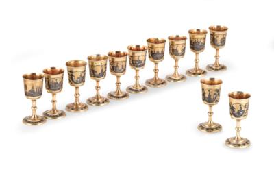 12 Beakers from Moscow, - A Styrian Collection I