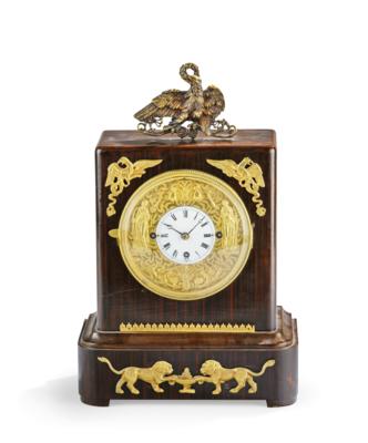 A Biedermeier Table Clock with Jacquemart, - Una Collezione dalla Stiria I