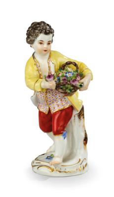 A Boy Gardener with a Flower Basket, Meissen 1972, - A Styrian Collection I