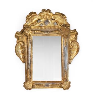 A Small Wall Mirror in Baroque Style, - Štýrska Sbírka I