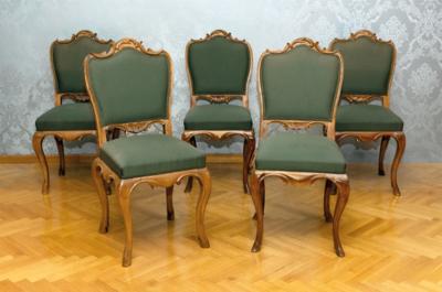 A Set of 5 Neo-Baroque Chairs, - Štýrska Sbírka I