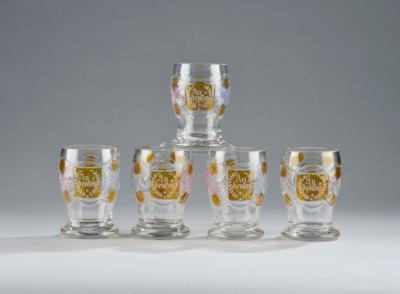 5 Commemorative Glasses, - Una Collezione dalla Stiria II