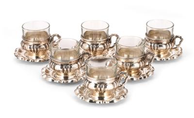 Six Cups with Saucers, - A Styrian Collection II