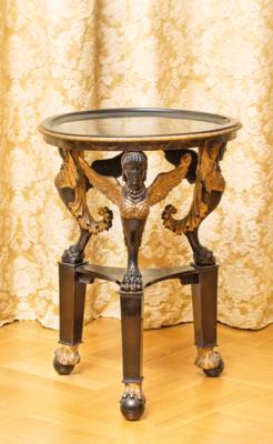 A Small Round Side Table in Empire Style, - A Viennese Collection
