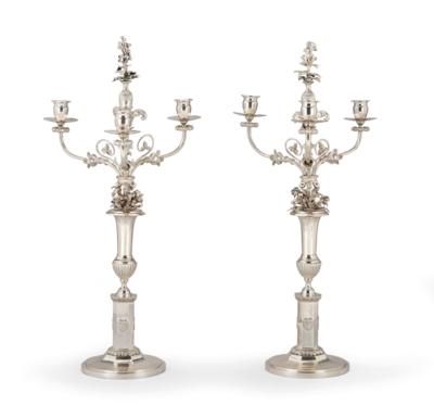 A Pair of Girandoles, - A Viennese Collection