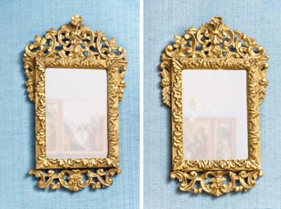 A Pair of Small Baroque Wall Mirrors, - Vídeňská Sbírka