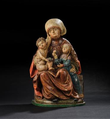 A Late-Gothic Madonna and Child with Saint Anne, - Una Collezione Viennese