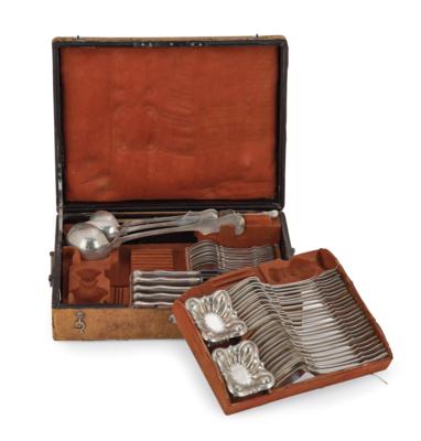 A Cutlery Set for 12 Persons from Vienna, - A Viennese Collection