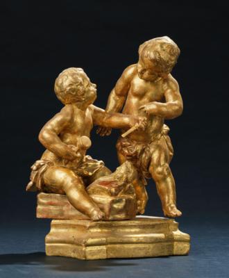 Giovanni Giuliani (Venedig 1663 - 1744 Heiligenkreuz) und Werkstatt, Allegorie der Bildhauerkunst, - Möbel, Antiquitäten, Glas & Porzellan