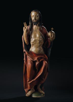 Gotischer Christus als Auferstandener, - Möbel, Antiquitäten, Glas & Porzellan