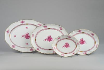 Herend - 2 Raviers, 2 Oval Platters, - A Viennese Collection II