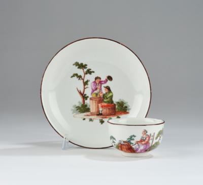 A Small Cup with Supplemented Saucer, Imperial Manufactory, Vienna c. 1765/70, - Vídeňská Sbírka II