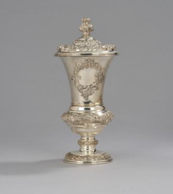 A Viennese Biedermeier Goblet with Cover, - Una Collezione Viennese II