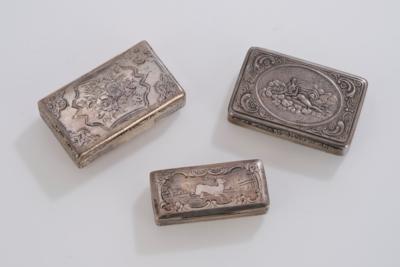 3 Prague Covered Boxes, - A Viennese Collection III