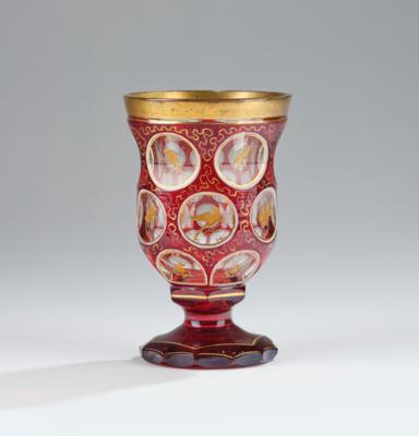 A Footed Beaker, Bohemia c. 1840, - A Viennese Collection III