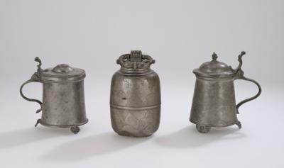 Two Pewter Tankards and a Screw-Cap Bottle, - A Viennese Collection III