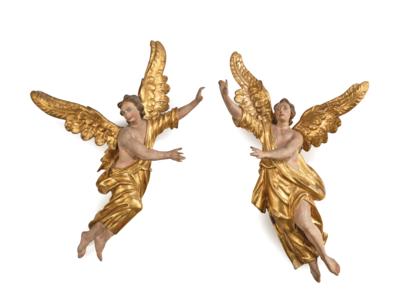 A Pair of Late-Baroque Angels, - Mobili e antiquariato, vetri e porcellane