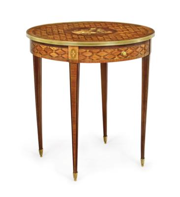 A French Salon Table of Round Form, - Furniture, Works of Art, Glass & Porcelain