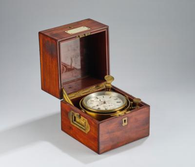 A Rare Austrian Marine Chronometer “A. Arway, Wien, No. 15”, - Nábytek, starožitnosti, sklo a porcelán