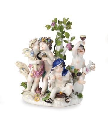 4 Seasons, Meissen Second Half of the 18th Century - Furniture, Works of Art, Glass & Porcelain