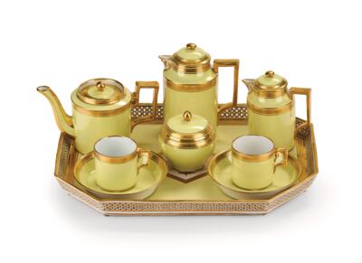 A Déjeuner for Coffee and Tea, Imperial Porcelain Manufactory, Vienna 1793–98, Sorgenthal Period, - Furniture, Works of Art, Glass & Porcelain