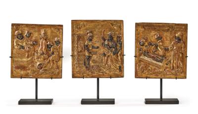 Three Small Reliefs with Martyrdoms of Three Saints, France 17th Century, - Mobili e anitiquariato, vetri e porcellane