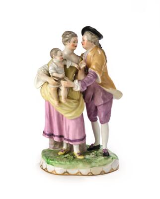 A Family Group, Imperial Manufactory, Vienna c. 1765, - Nábytek, starožitnosti, sklo a porcelán