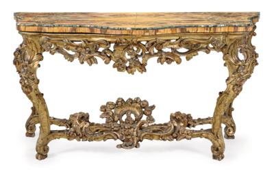 An Italian Baroque Console Table, - Mobili e anitiquariato, vetri e porcellane